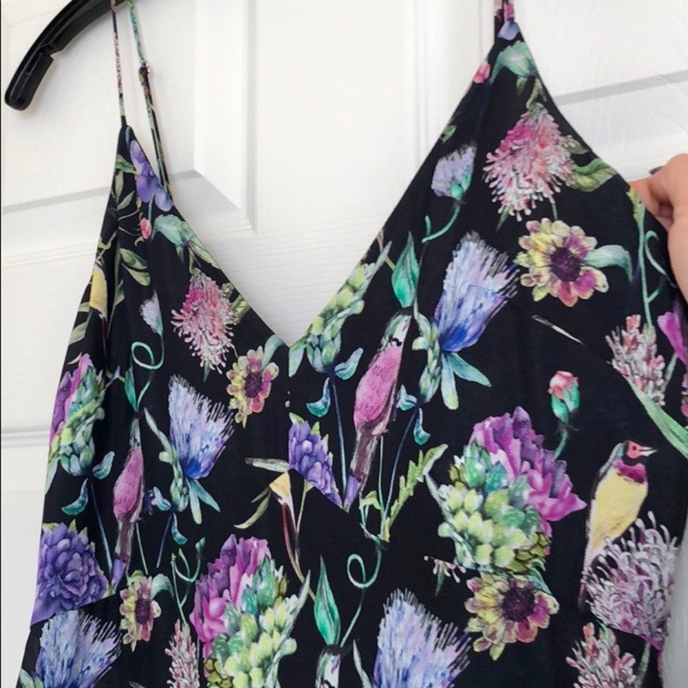 H&M Spaghetti Strap Floral Dress With Ruffles - Picture 6 of 10